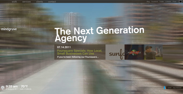 2012 Website Design Trend: Large Backgrounds
